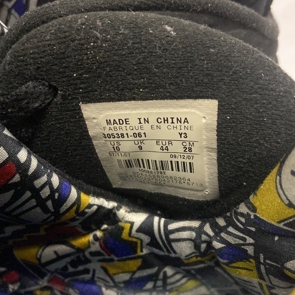 Nike Air Jordan Retro Playoff 8 Black Red Size 10 2007 Release - Picture 12 of 13